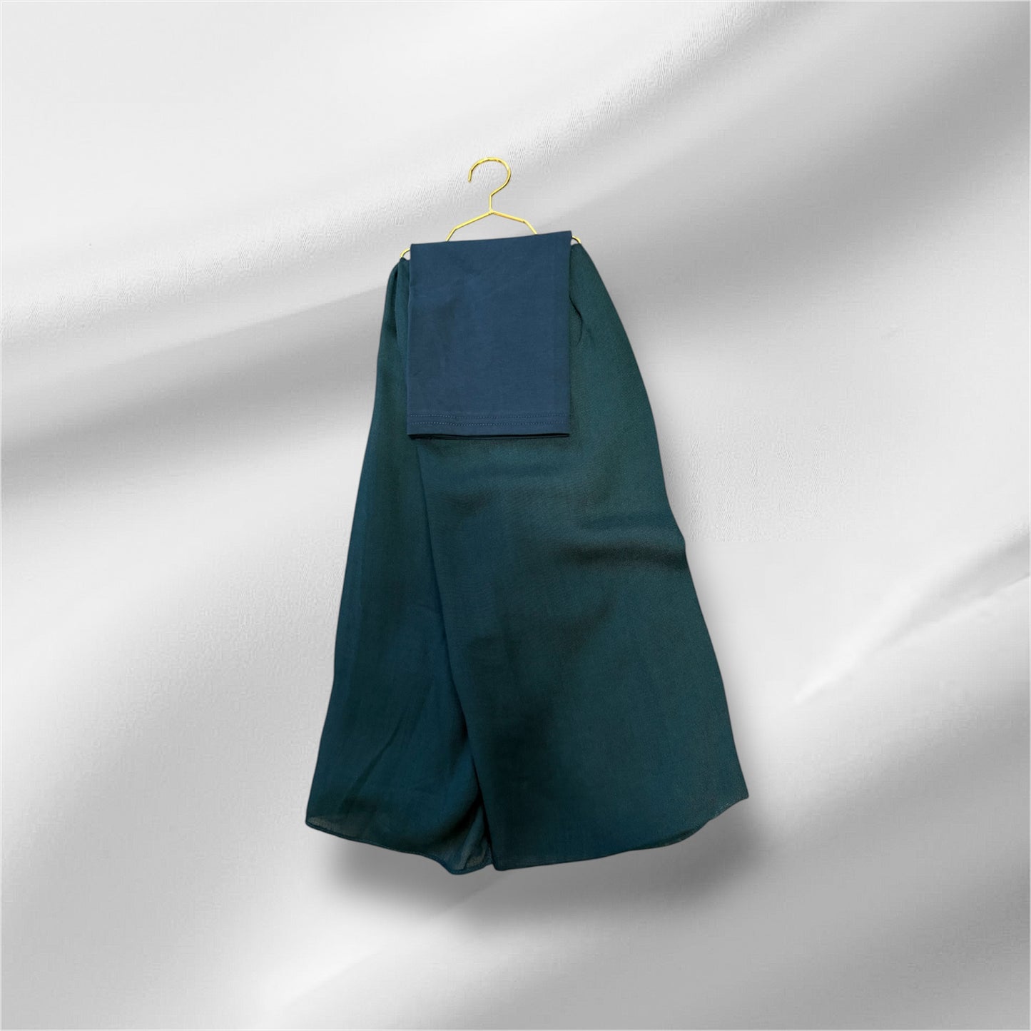 Modal hijab set dark green