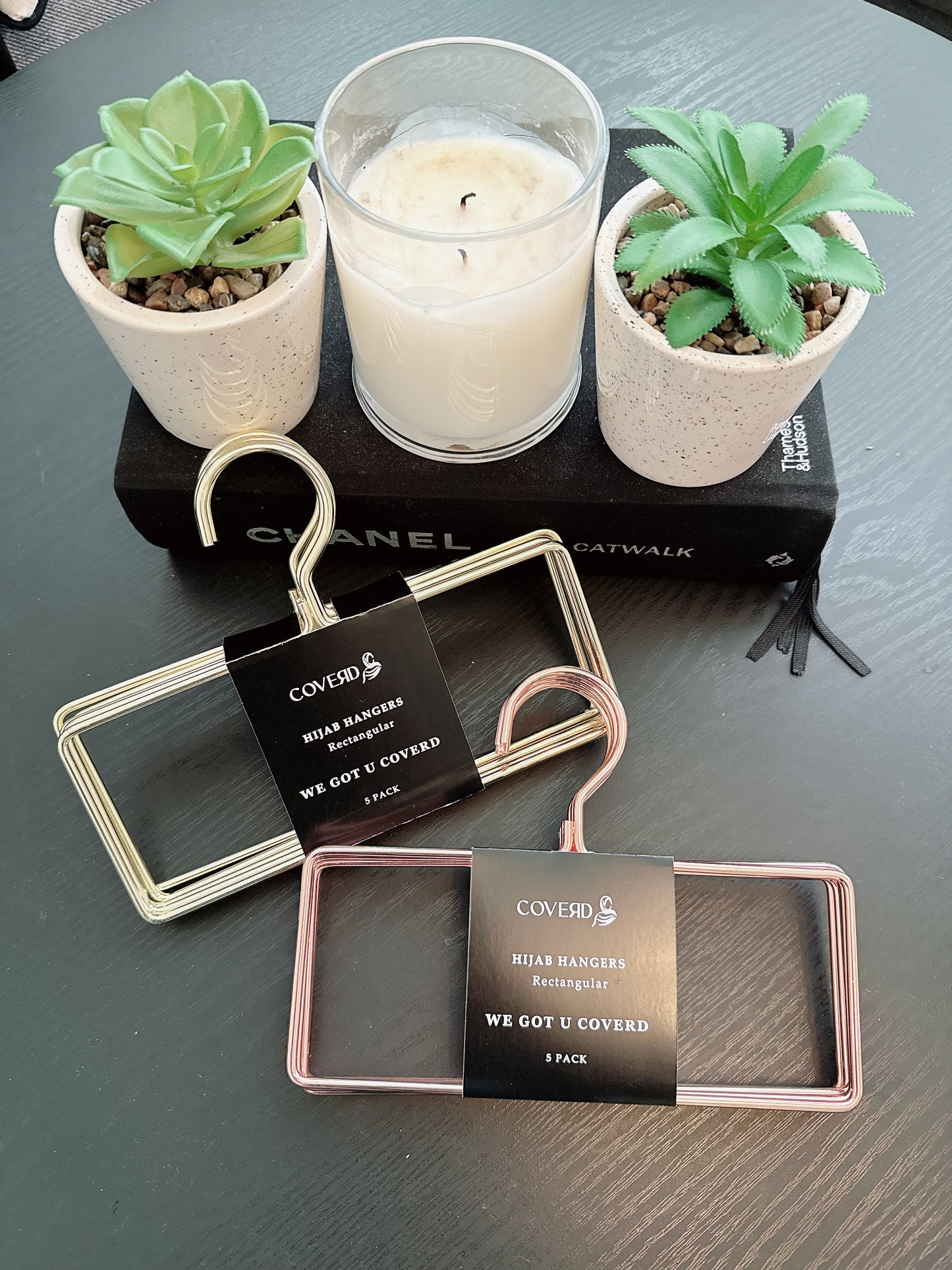 Rectangle hijab hangers x5