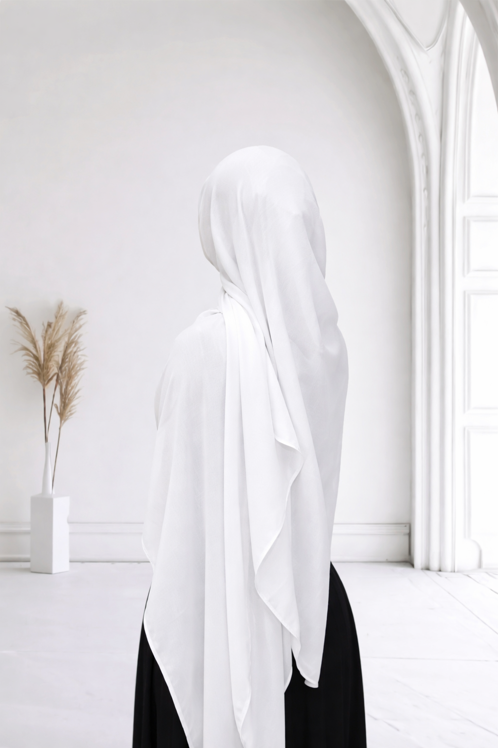 Modal hijab set white