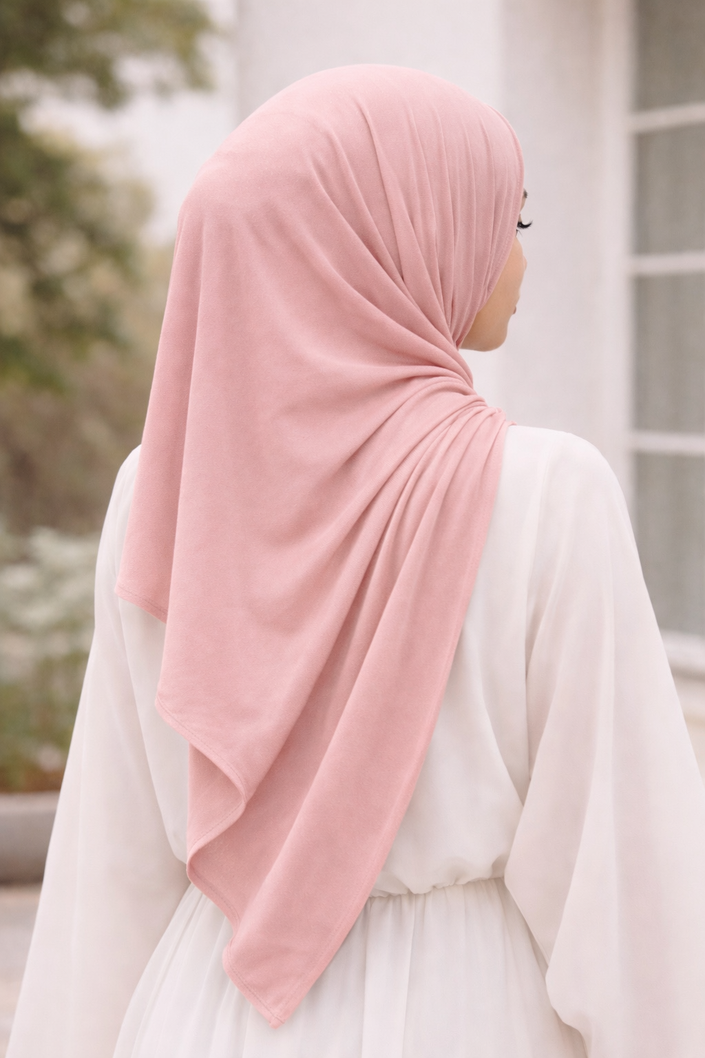 Blush pink jersey set