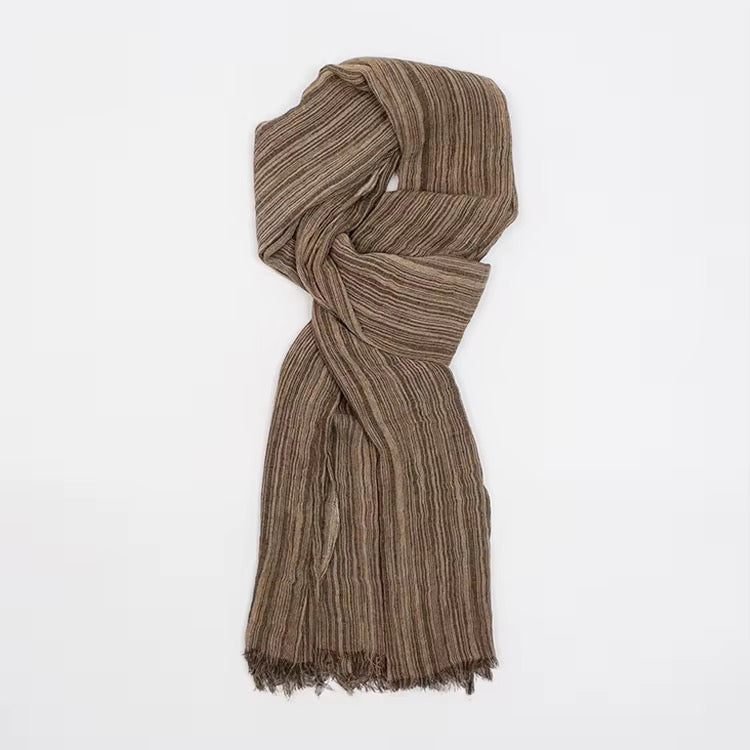 Textured stripe rayon hijab