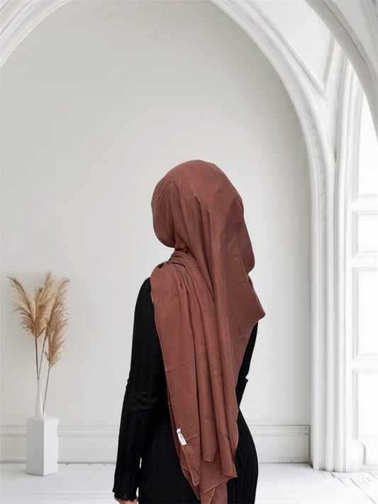 Modal hijab set paprika