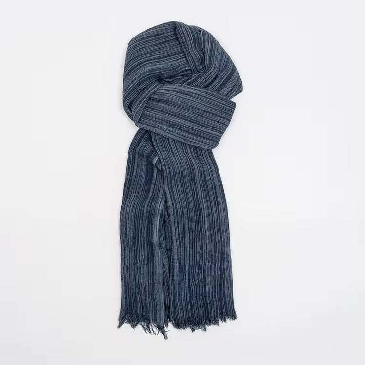 Textured stripe rayon hijab