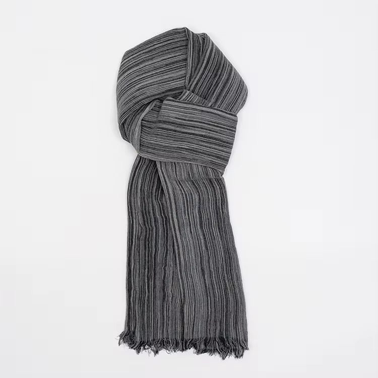 Textured stripe rayon hijab