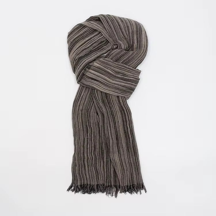 Textured stripe rayon hijab