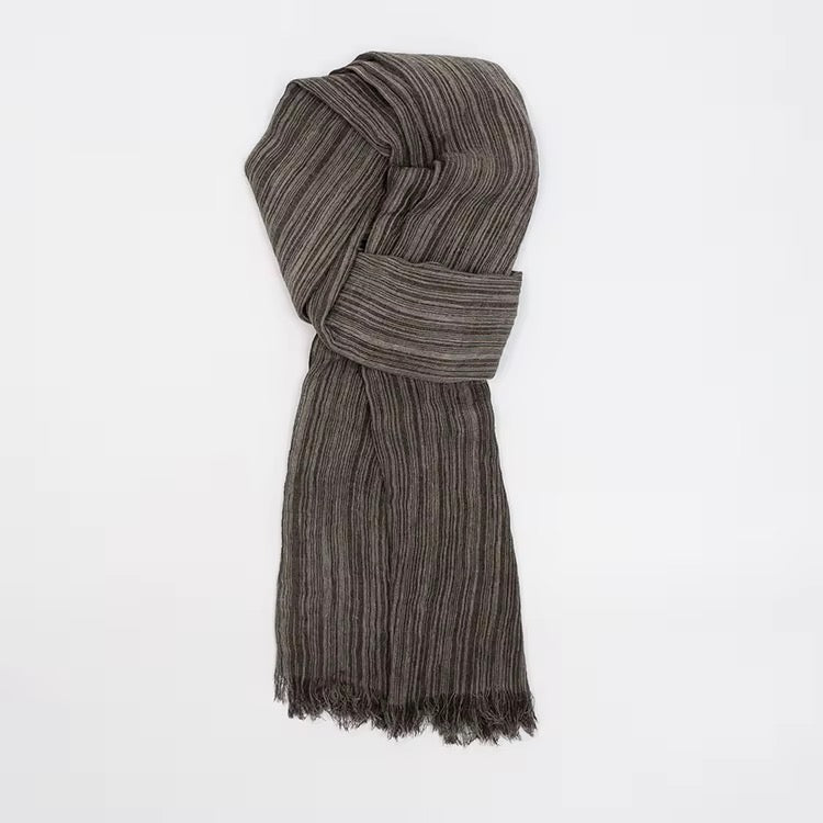 Textured stripe rayon hijab