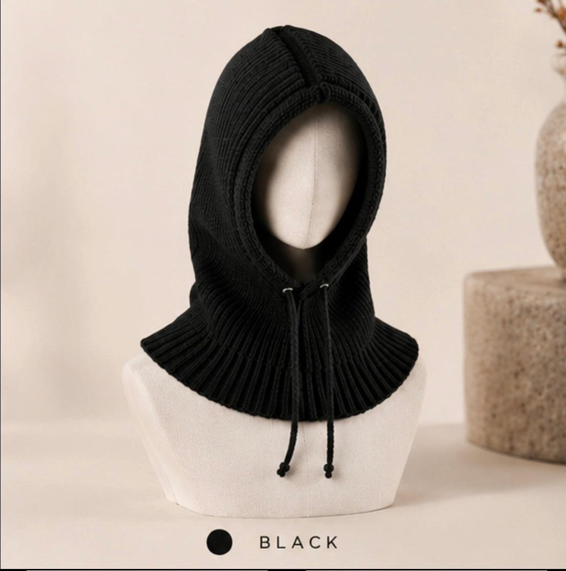 Winter hoodie black
