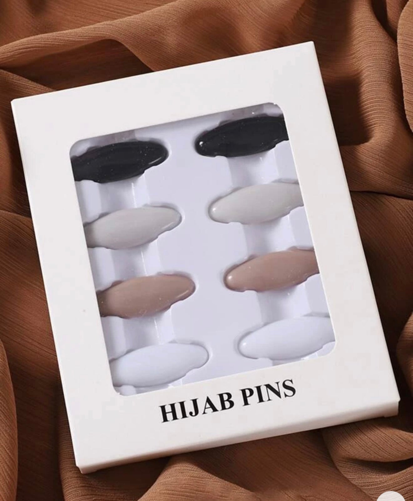 Black hijab pins