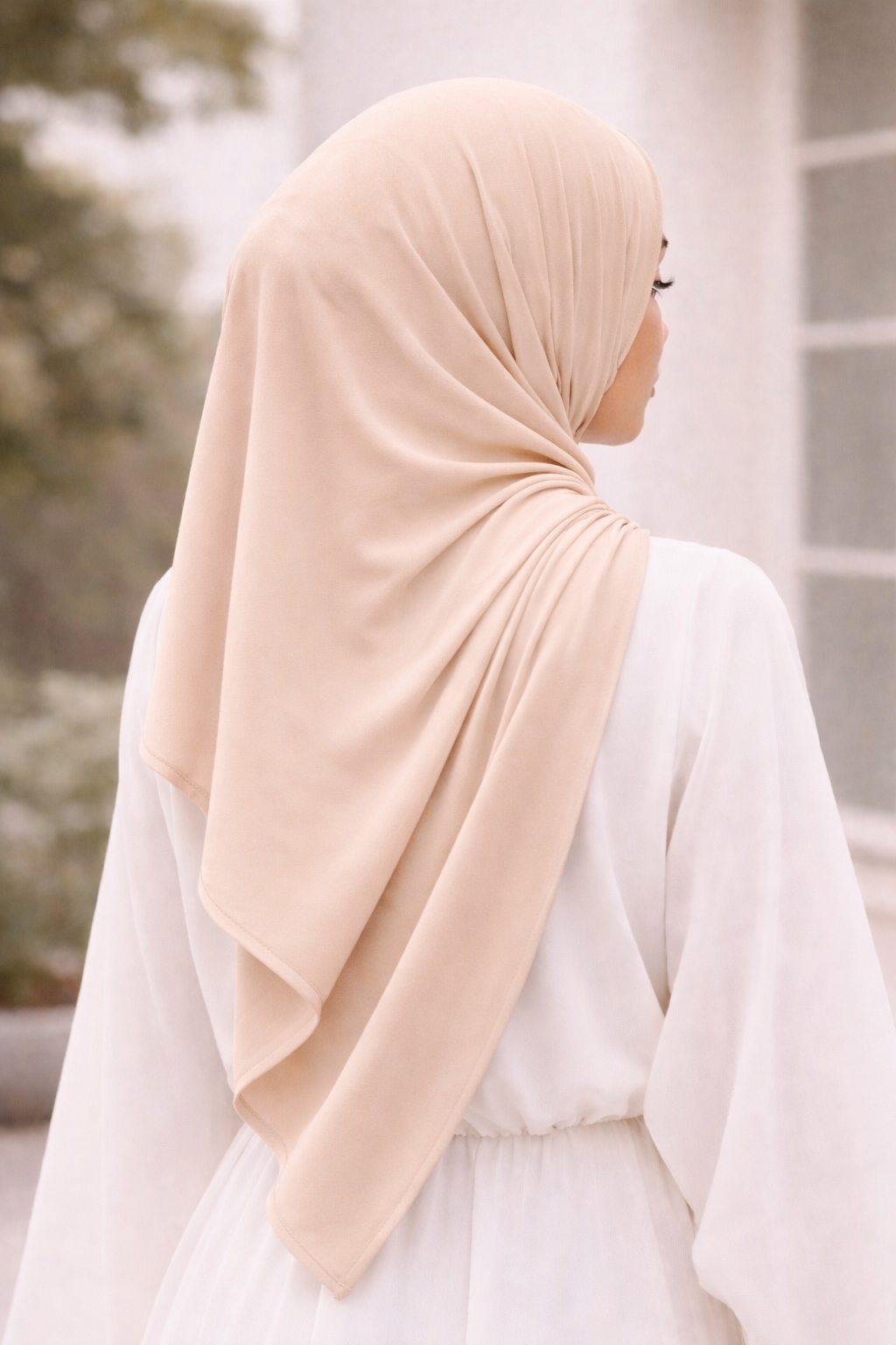 Nude sand jersey set